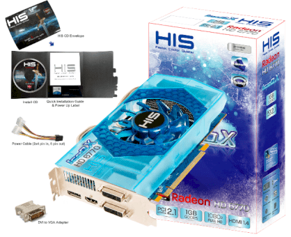 HIS 6770 IceQ H677QN1GD (ATI Radeon HD 6770, GDDR5 1024MB, 128-bit, PCI-E 2.1)