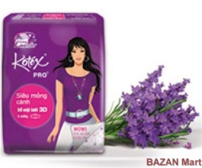 Băng vệ sinh  KOTEX Cánh siêu thấm cực  KUL 8 miếng 