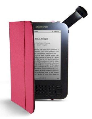 Kindle Lighted Leather Cover (Màu hồng)