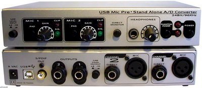 M-Audio Duo Professional USB Mic PreAmp