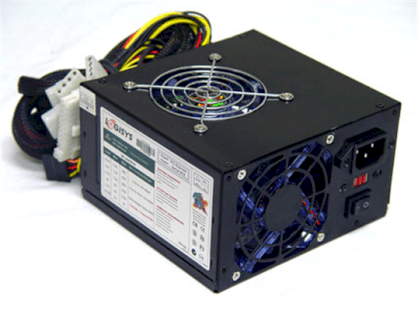 LOGISYS 575W Dual Fan SLi ready Switching Power Supply PS575XBK