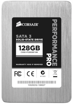 Corsair Performance Pro Series™ 128GB SATA-3 Solid-State Hard Drive CSSD-P128GBP-BK