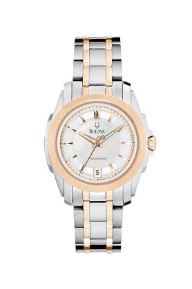 Đồng hồ Bulova Watch, Women's Precisionist Two Tone Stainless Steel Bracelet 98M106