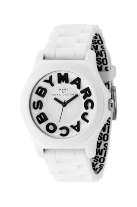 Đồng Hồ Marc by Marc Jacobs Watch, Women's Sloane White Plastic Strap MBM4005