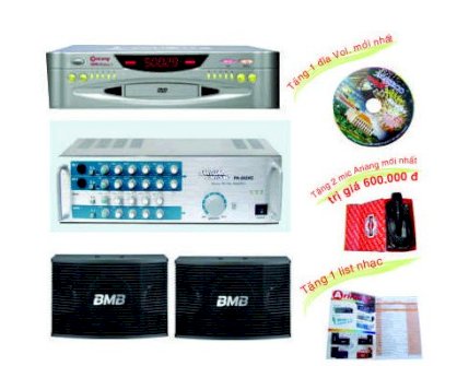 Dàn Máy 6 ( Đầu Arirang AR -3600 - Loa BMB Taiwan - Ampli Jarguar - Taiwan)