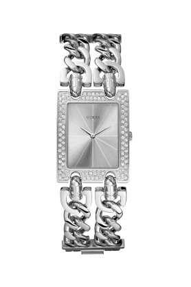 Đồng hồ Guess Watch, Women's Silvertone Mixed Metal Bracelet U10593L1
