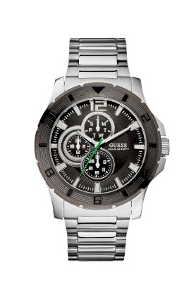 Đồng hồ Guess Watch, Men's Chronograph Stainless Steel Bracelet 46mm U12644G1