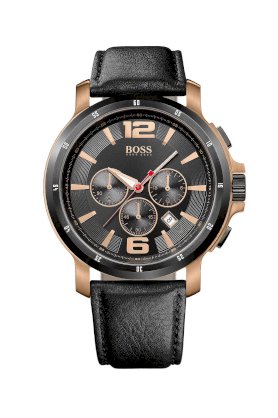 Đồng hồ Hugo Boss Watch, Men's Chronograph Black Leather Strap 1512599