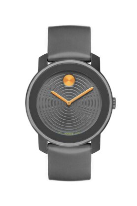 Đồng hồ Movado Watch, Swiss Bold Orange Accent Gray Silicone Strap 44mm 3600071