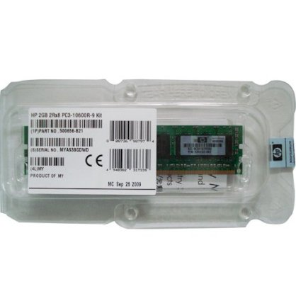 HP 4GB (1x4GB) Dual Rank x8 PC3-10600 (DDR3-1333) Unbuffered CAS-9 Memory Kit (500672-B21)