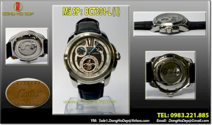 Đồng hồ đeo tay Cartier 3 kim - cơ automatic. tourbilon. BCT301-L(1)