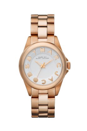 Đồng Hồ Marc by Marc Jacobs Watch, Women's Dreamy Logo Rose Gold Ion Plated Stainless Steel Bracelet MBM3112