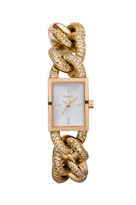 Đồng hồ DKNY Watch, Women's Rose Gold Ion Plated Stainless Steel Chain Bracelet NY8389