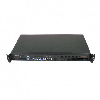 Server Cybertron Quantum QJA1421 Short-Depth 1U Server (Intel Core i3 i3-2100 3.10GHz, RAM DDR3 1GB, HDD SATA2 SSD 256GB, 503B Rev. L 1U 1 Bays 200W PSU Chassis)