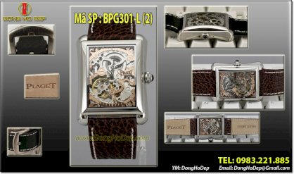 Đồng hồ đeo tay Piaget 3 kim. lộ máy. độc đáo ấn tượng. BPG301-L(2)