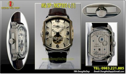 Đồng hồ đeo tay Chopard 3 kim. tourbilon. đeo tay phải. cơ manual. MCP301-L(1)