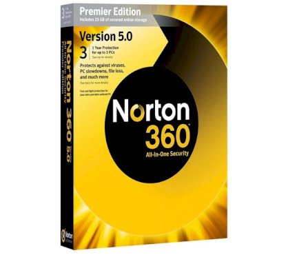 Norton 360 Version 5.0 Premier Edition - 3 PCs/ năm