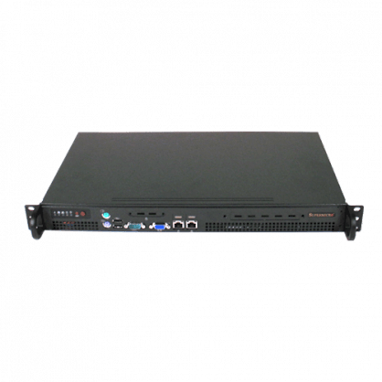 Server Cybertron Quantum QJA1421 Short-Depth 1U Server (Intel Xeon E3-1220 3.10GHz, RAM DDR3 12GB, HDD SATA3 SSD 512GB, 503B Rev. L 1U 1 Bays 200W PSU Chassis)
