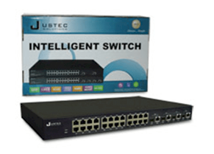 Justec JSH4726GBM Layer-3 Fast Ethernet Switch with 24 10/100M + 4 Giga Ports