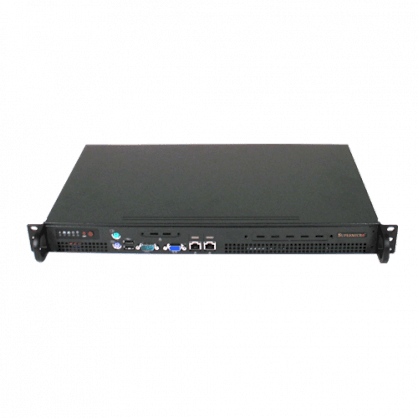 Server Cybertron Quantum QJA1421 Short-Depth 1U Server (Intel Xeon E3-1235 3.20GHz, RAM DDR3 16GB, HDD SATA2 SSD 320GB, 503B Rev. L 1U 1 Bays 200W PSU Chassis)