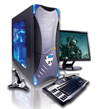 Máy tính Desktop CybertronPC X-Plorer AMD Barebone Bk/Sl (PCXPV23600BS) (AMD Athlon X2 5000+ 2.20GHz, RAM 4GB (2x2GB), HDD 2TB SATA3, VGA GeForce GT430, Không kèm màn hình)