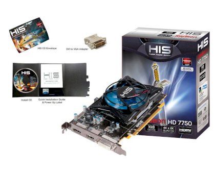 HIS H775F1GD (ATI Radeon HD 7750, 1GB GDDR5, 128-bit, PCI-E 3.0)