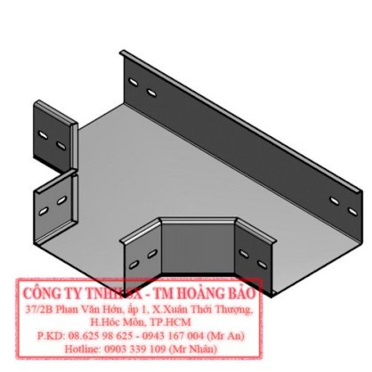 Tê máng cáp Hoàng Bảo - Tee for Cable Trunking