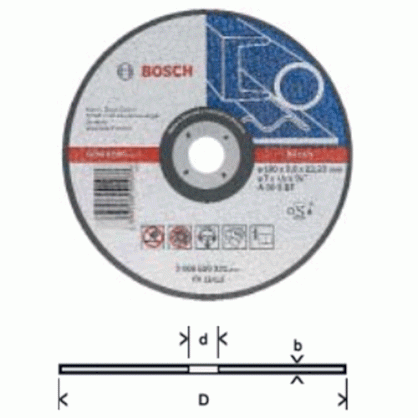 Đá cắt máy bàn 3x25.4x305mm - Bosch 2608600276