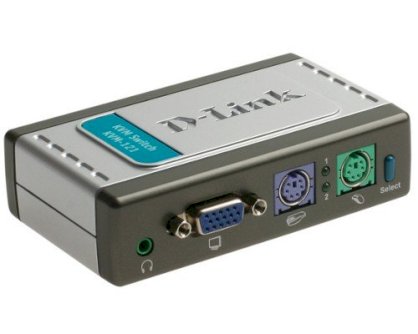 D-Link KVM-121 2-Port KVM Switch With Audio Support