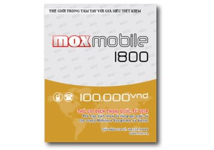 Thẻ điện thoại quốc tế VOIP Moxmobile 1800