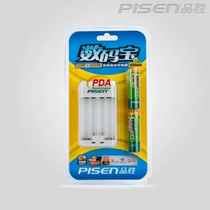 Bộ pin sạc Pisen 4 Pin AA 1800mAh