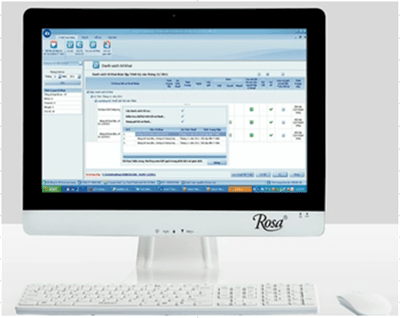 Máy tính Desktop ROSA All-In-One PC D4223-18AW (Intel Atom D425 1.8GHz, Ram 2GB, HDD 320GB, VGA onboard, PC DOS, LCD 18.5")