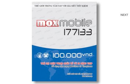 Thẻ điện thoại quốc tế VOIP Moxmobile 177133