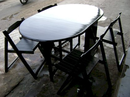 Bộ bàn ăn ghế xếp BGX-01