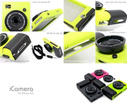 Bao iPhone 4 hình máy ảnh (iCamera Case)