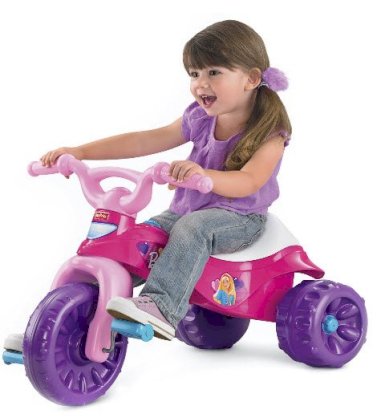 Xe đạp cho trẻ Fisher-Price Barbie Tough Trike Ride-On