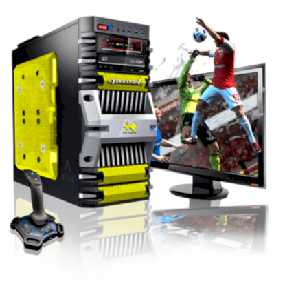 Máy tính Desktop CybertronPC Fortress Core i7 Quad-Core Gaming PC GM2111C (Intel Core i7 i7-2600K 3.40GHz, RAM 16GB, HDD 1TB, VGA GeForce GTX550 Ti, Microsoft Windows 7 Home Premium 64bit, Không kèm màn hình)