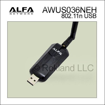 Alfa AWUS036NEH 802.11n WIRELESS-N USB Wi-Fi adapter 