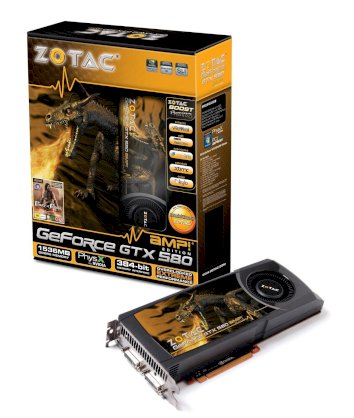 ZOTAC AMP! GeForce GTX 580 [ZT-50102-10P] (NVIDIA GTX 580, 1536MB GDDR5, 384-bit, PCI-E 2.0)