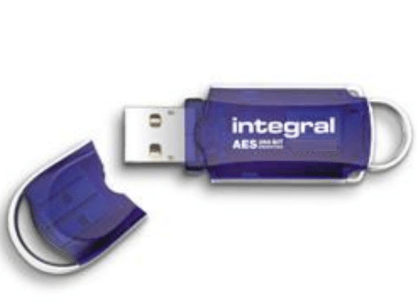 Integral Courier FIPS 197 Encrypted USB 32GB