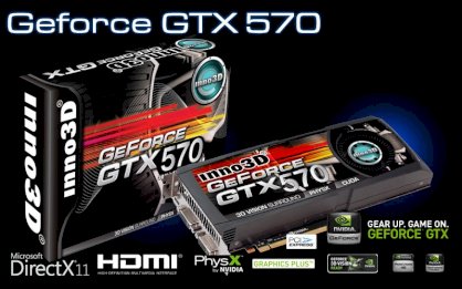 Inno3D Geforce GTX 570 (NVIDIA GTX 570, 1280MB GDDR5, 320-bit, PCI-E 2.0)
