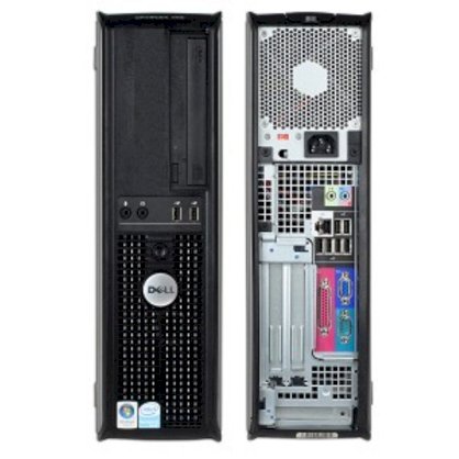 Máy tính Desktop Dell optiplex GX 745DT (Intel Core 2 duo E6300 1.86 GHz, Ram 1GB, HDD 80GB, VGA Intel GMA3000 , PC DOS, không kèm màn hình)