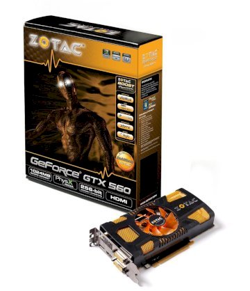 ZOTAC GeForce GTX 560 [ZT-50701-10M] (NVIDIA GTX 560, 1GB GDDR5, 256-bit, PCI-E 2.0)