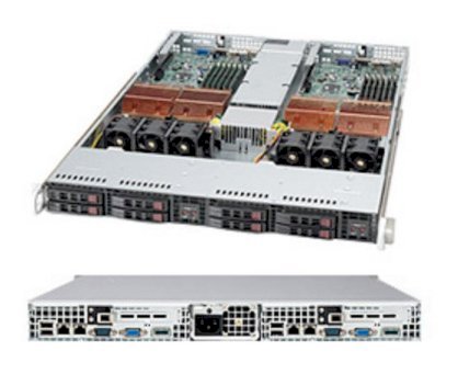 Server Supermicro SuperServer 1025TC-10GB (Black) (SYS-1025TC-10GB) E5405 2P (2x Intel Xeon E5405 2.0GHz, RAM 2GB, 780W, Không kèm ổ cứng)