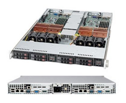 Server Supermicro SuperServer 1025TC-10GB (Black) (SYS-1025TC-10GB) E5420 2P (2x Intel Xeon E5420 2.50GHz, RAM 2GB, 780W, Không kèm ổ cứng)