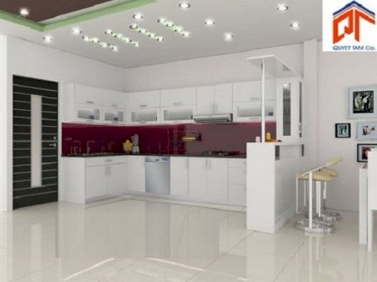Tủ bếp nhôm kính TBNK-03