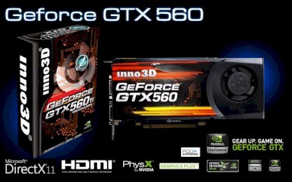 Inno3D Geforce GTX 560 (NVIDIA GTX 560, 2GB GDDR5, 128-bit, PCI-E 2.0)
