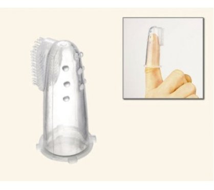 Bàn chải silicone mềm massage nướu, xỏ ngón Canpol - 56/155