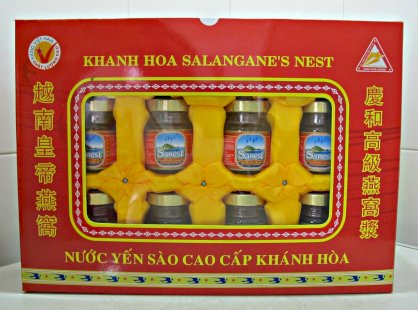 Hộp đỏ 8 lọ yến sào Sanest Khánh Hòa