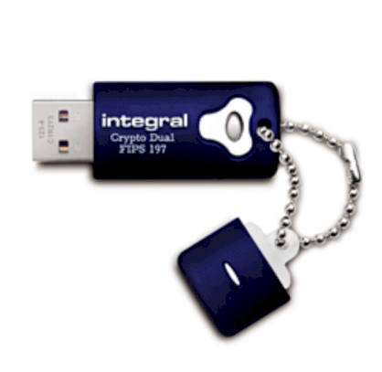 Integral Crypto Dual - FIPS 197 Encrypted USB 2GB